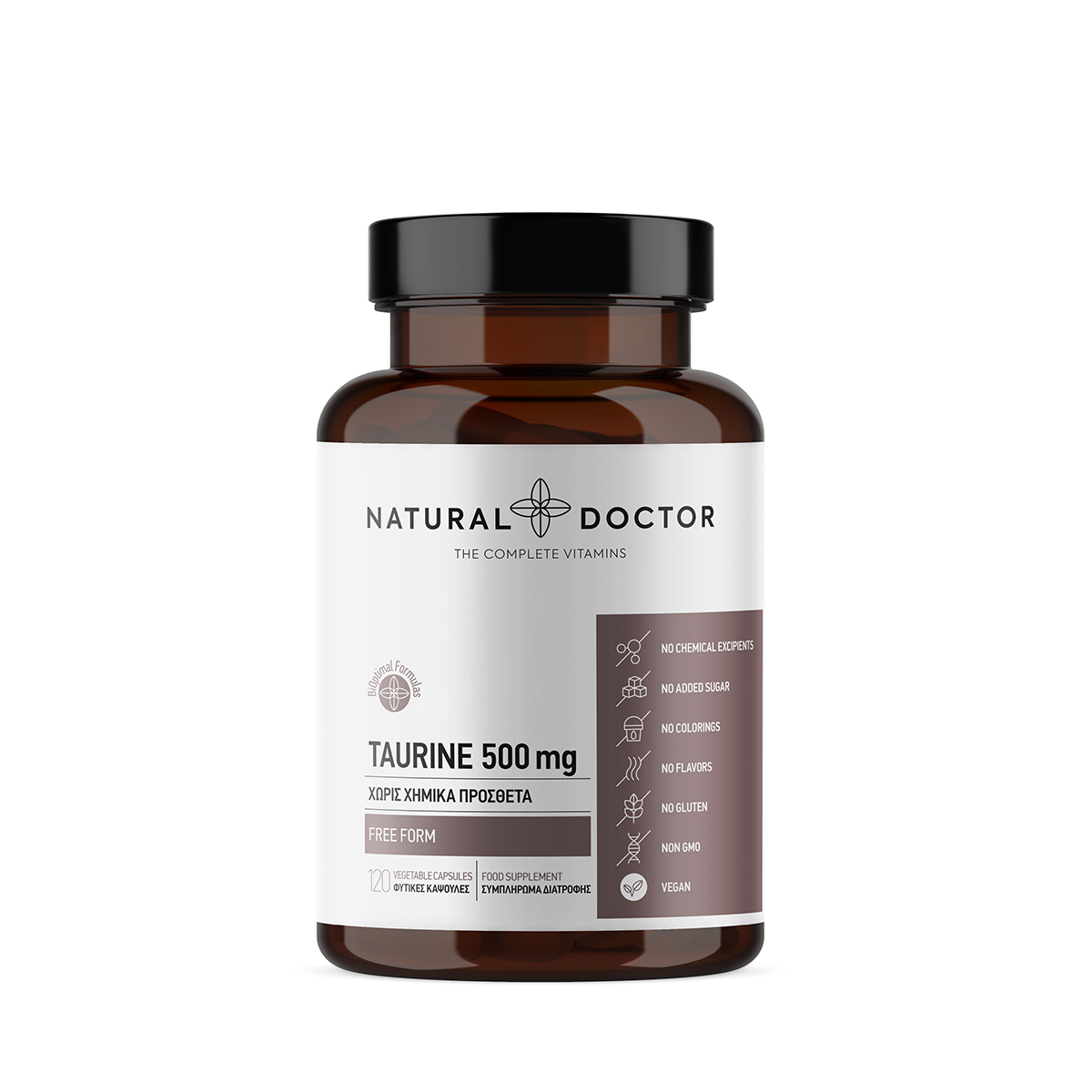NATURAL DOCTOR - Taurine 500mg - 120caps